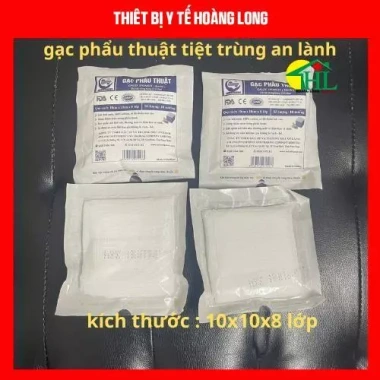 Combo 10 gói gạc y tế phẫu thuật an lành 10x10cm 8 lớp trong túi 10C Giá chỉ 80.000đ