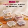 Combo 10 Hộp Đựng Thực Phẩm Bé OhBabyo - Hộp Bảo Quản Tủ Lạnh Nắp Tiện Lợi, Giá Ưu Đãi 57.820₫