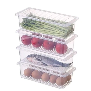 Combo 10 Hộp Đựng Thực Phẩm Nhựa PP An Toàn, Khay Ráo Nước, Dùng Tủ Lạnh – 36.000đ