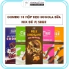 Combo 10 hộp Kẹo Socola Sữa 50% Cacao FIGO - Ăn Vặt Văn Phòng 122.598₫