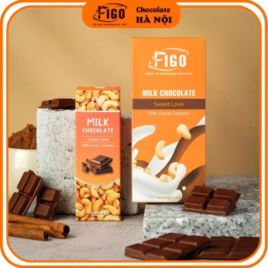 Combo 10 hộp Kẹo Socola Sữa 50% Cacao FIGO - Ăn Vặt Văn Phòng 122.598₫