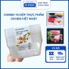Combo 10 Hộp Nhựa Trong Suốt 1.000ml Bảo Quản Thực Phẩm Giá 55.000đ Kichi 2