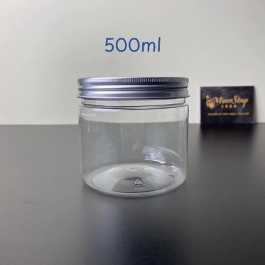Combo 10 hủ nhựa 500ml nắp nhôm Đáy 9cm Cao 8cm Giá ưu đãi 79.000 VNĐ