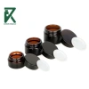 Combo 10 hũ thủy tinh tròn nâu chiết mỹ phẩm đựng kem nắp đen 5-100gr giá ưu đãi 65.000 VND