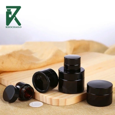 Combo 10 hũ thủy tinh tròn nâu chiết mỹ phẩm đựng kem nắp đen 5-100gr giá ưu đãi 65.000 VND 3 Combo 10 hũ thủy tinh tròn nâu chiết mỹ phẩm đựng kem nắp đen 5-100gr giá ưu đãi 65.000 VND 3