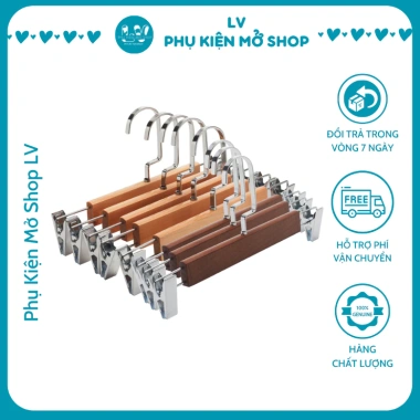Combo 10 kẹp gỗ treo quần áo cao cấp - Chống mối mọt, Set 10, Giá ưu đãi 127.818₫