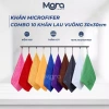 Combo 10 khăn 30x30cm làm nail, móng, lau tay, xe, bếp - mềm mịn, siêu thấm, không đổ lông, có móc treo, chỉ 47.000đ