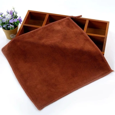 Combo 10 khăn 30x30cm làm nail, móng, lau tay, xe, bếp - mềm mịn, siêu thấm, không đổ lông, có móc treo, chỉ 47.000đ 6