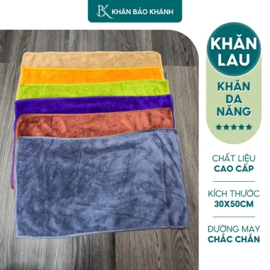 Combo 10 khăn đa năng cao cấp 30x50cm - Khăn nail, lau xe ô tô, lau chùi bếp, Giá sốc 74.999 VND