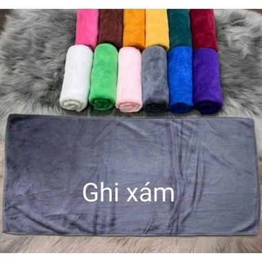 Combo 10 khăn gội đầu lau tóc 35×75 microfiber, thấm hút nhanh, mềm mại, giá 114.000₫ 3