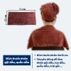 Combo 10 khăn gội đầu salon 35x75 Microfiber mềm mịn thấm hút nước khăn quấn đầu spa dày cao cấp giá 110.000 VND 2
