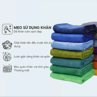 Combo 10 khăn gội đầu salon 35x75 Microfiber mềm mịn thấm hút nước khăn quấn đầu spa dày cao cấp giá 110.000 VND