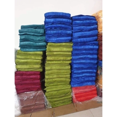 Combo 10 khăn gội đầu siêu thấm hút, không vết, microfiber mềm 35x75cm spa salon tóc 9
