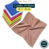 Combo 10 khăn lau 100% cotton 30x30cm thấm nước mỏng nhẹ lau bàn bếp - 49.000đ