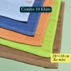 Combo 10 khăn lau 100% cotton 30x30cm thấm nước mỏng nhẹ lau bàn bếp - 49.000đ 2