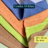 Combo 10 khăn lau 100% cotton 30x30cm thấm nước mỏng nhẹ lau bàn bếp - 49.000đ 3