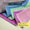 Combo 10 khăn lau 100% cotton 30x30cm thấm nước mỏng nhẹ lau bàn bếp - 49.000đ 4