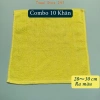 Combo 10 khăn lau 100% cotton 30x30cm thấm nước mỏng nhẹ lau bàn bếp - 49.000đ 5