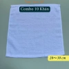 Combo 10 khăn lau 100% cotton 30x30cm thấm nước mỏng nhẹ lau bàn bếp - 49.000đ 6