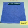 Combo 10 khăn lau 100% cotton 30x30cm thấm nước mỏng nhẹ lau bàn bếp - 49.000đ 7