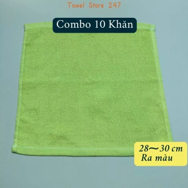 Combo 10 khăn lau 100% cotton 30x30cm thấm nước mỏng nhẹ lau bàn bếp - 49.000đ 8