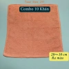 Combo 10 khăn lau 100% cotton 30x30cm thấm nước mỏng nhẹ lau bàn bếp - 49.000đ 10