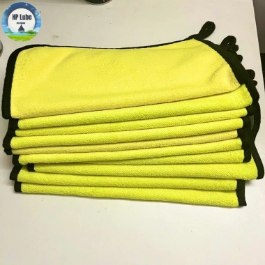 Combo 10 khăn lau đa năng 30x30 dày 2 mặt vàng xám, thấm hút tốt, lau rửa xe, chỉ 40.000₫ 5