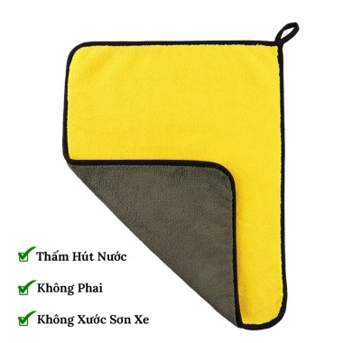 Combo 10 khăn lau đa năng 30x30cm cao cấp không rụng lông - Siêu thấm, dùng cho ô tô, xe hơi, bếp - Giá chỉ 29.000đ 4