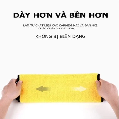 Combo 10 khăn lau đa năng 30x30cm cao cấp không rụng lông - Siêu thấm, dùng cho ô tô, xe hơi, bếp - Giá chỉ 29.000đ 7