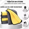 Combo 10 khăn lau đa năng Microfiber 2 lớp mềm mịn Siêu thấm, lau ô tô, xe máy, vệ sinh nhà