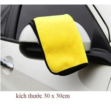 Combo 10 khăn lau đa năng Microfiber 2 lớp mềm mịn Siêu thấm, lau ô tô, xe máy, vệ sinh nhà 4