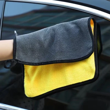 Combo 10 khăn lau đa năng Microfiber 2 lớp mềm mịn Siêu thấm, lau ô tô, xe máy, vệ sinh nhà 8