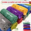 Combo 10 khăn lau mặt microfiber 30x50cm - Đa năng lau tóc, tay, xe, bếp, kính, mềm mại thấm hút, giảm giá 20%