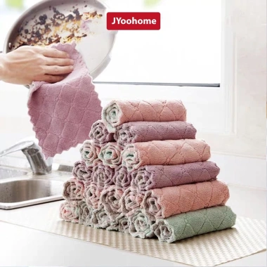 Combo 10 khăn lau nhà bếp JYoohome 2 mặt đa năng, tái sử dụng, giá chỉ 28k 4 Combo 10 khăn lau nhà bếp JYoohome 2 mặt đa năng, tái sử dụng, giá chỉ 28k 4