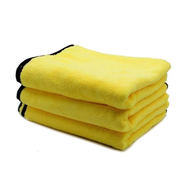 Combo 10 Khăn Lau Ô Tô Xe Hơi Màu Vàng 2 Lớp Microfiber Siêu Thấm - Giá 99.900đ