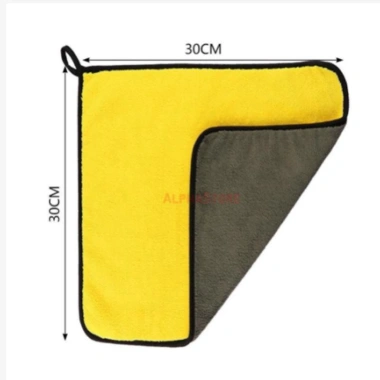 Combo 10 Khăn Lau Ô Tô Xe Hơi Màu Vàng 2 Lớp Microfiber Siêu Thấm - Giá 99.900đ