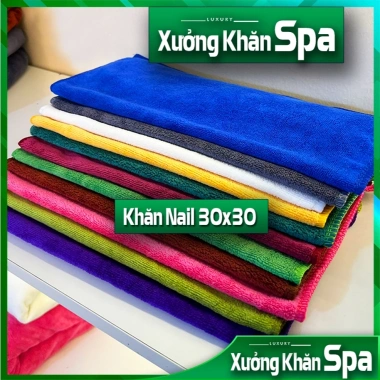 Combo 10 khăn lau tay, lau bàn, lau bếp KT 30x30, móc quai treo, siêu rẻ 45.000 5 Combo 10 khăn lau tay, lau bàn, lau bếp KT 30x30, móc quai treo, siêu rẻ 45.000 5