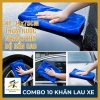 Combo 10 khăn lau xe hơi & xe máy - Thấm nước, nhanh khô, bền cao, giá 150.000đ