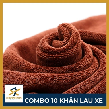 Combo 10 khăn lau xe hơi & xe máy - Thấm nước, nhanh khô, bền cao, giá 150.000đ 3 Combo 10 khăn lau xe hơi & xe máy - Thấm nước, nhanh khô, bền cao, giá 150.000đ 3