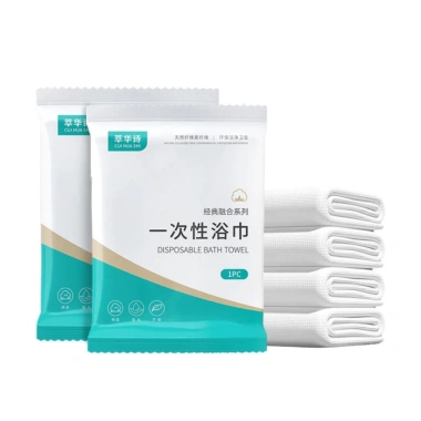Combo 10 Khăn Tắm Du Lịch 1 Lần Cellulose Phân Hủy Sinh Học Thấm Hút Mạnh Khô Nhanh Giá 45.000