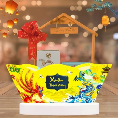Combo 10 Khay Thuyền XUÂN AN NHIÊN Đựng Quà Tết 2.026 - Giá 42.000đ, Sỉ & Lẻ số lượng lớn