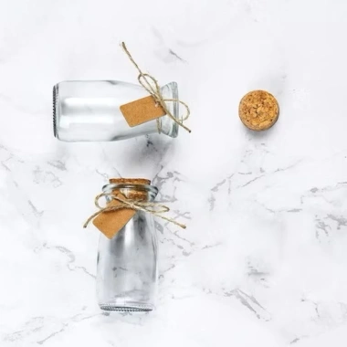 Combo 10 lọ hũ thủy tinh nắp gỗ - Đựng puding, dáng lùn cao, giảm còn 58.000₫