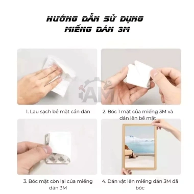 Combo 10 miếng dán 3M 2 mặt siêu dính 2mm - Gắn giá đỡ điện thoại, camera hành trình, đồ gia dụng, giá chỉ 9.750₫