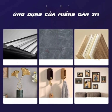 Combo 10 miếng dán 3M 2 mặt siêu dính 2mm - Gắn giá đỡ điện thoại, camera hành trình, đồ gia dụng, giá chỉ 9.750₫