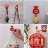 Combo 10 móc treo đồ họa tiết túi tiền chữ Phúc - Móc dán cường lực bám dính, chịu lực tốt, mẫu mới - Giá chỉ 28.999₫ 5