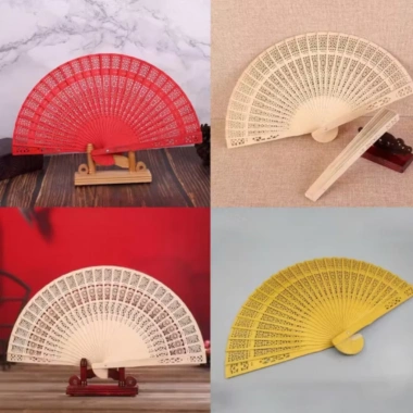 Combo 10 quạt gỗ và quạt màu trang trí - Giá chỉ 85.000 VND, tiết kiệm hơn 18%