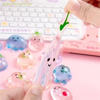 Combo 10 Squishy Trái Cây - Bóp Mềm Chuối Dứa Nho, Giảm Căng Thẳng, Giá Chỉ 29.900₫