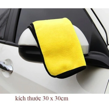 Combo 10 tặng 2 - Khăn lau xe ô tô siêu thấm 23cm, 2 mặt, dùng cho bếp, kính - Giá chỉ 10.800 VND 3