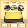 Combo 10 tặng 2 - Khăn lau xe ô tô siêu thấm 23cm, 2 mặt, dùng cho bếp, kính - Giá chỉ 10.800 VND 9