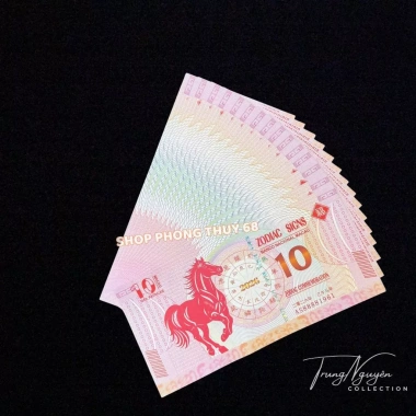 Combo 10 Tờ Tiền Ngựa Macao Kỷ Niệm - Lì Xì Tết 2.026 Năm Bính Ngọ Ý Nghĩa 3